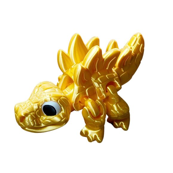 Stegosaurus Flexi Dinosaur Toy - Jurassic Joy Articulated Fidget Dino Gift - Picture 1 of 3